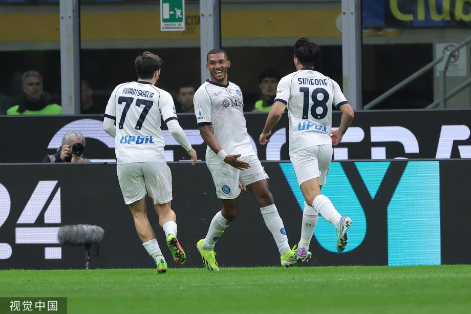 达米安破门 国米1-1那不勒斯联赛10连胜终结