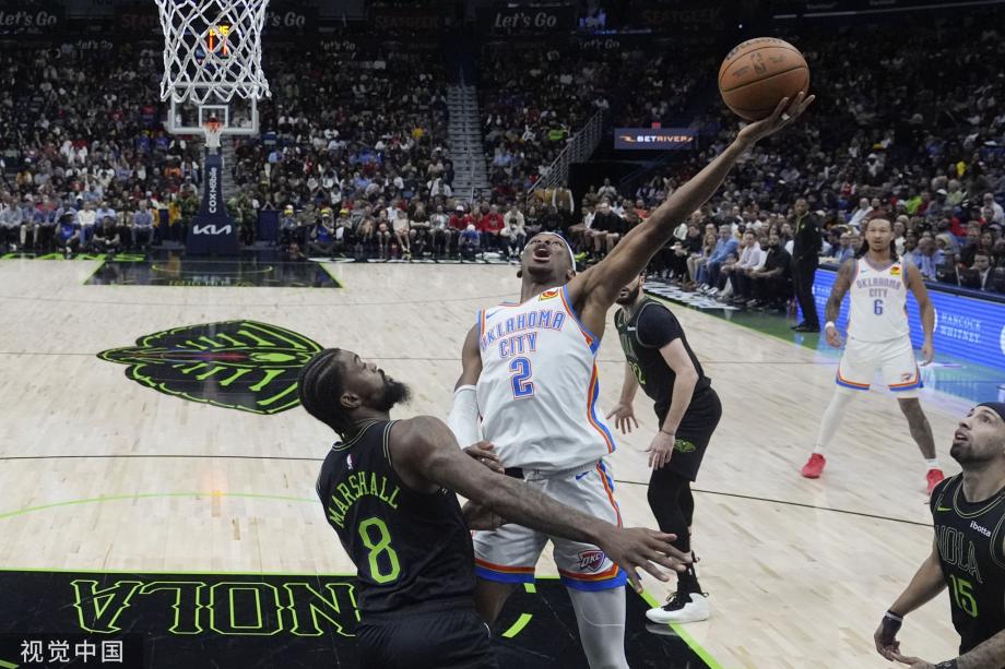 亚历山大24分锡安空砍29+5+10 雷霆险胜鹈鹕