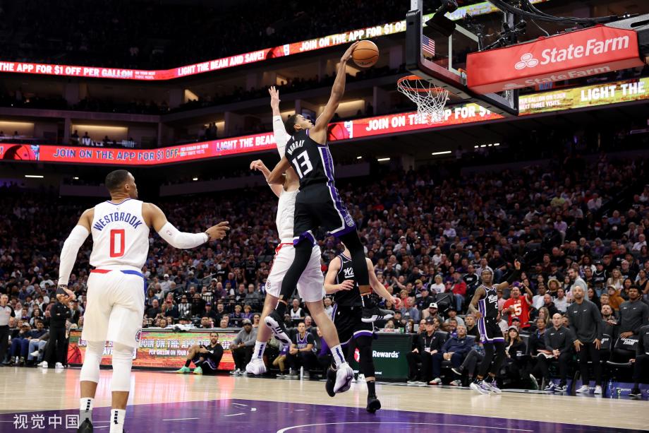 小萨博尼斯22+20威少20分 快船3连胜遭国王终结