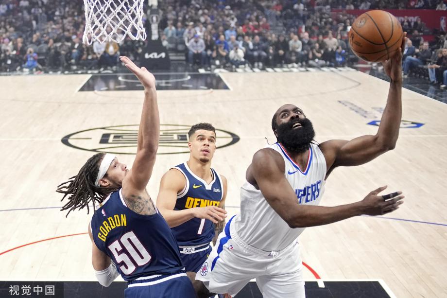 约基奇空砍三双乔治28分 哈登20+8快船胜掘金