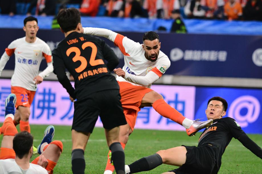 德尔加多替补绝杀 山东泰山1-0胜青岛海牛