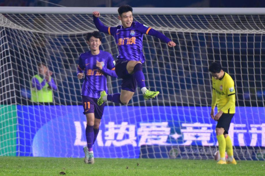 中超-阿代米世界波阿兰破门 津门虎3-1胜西海岸