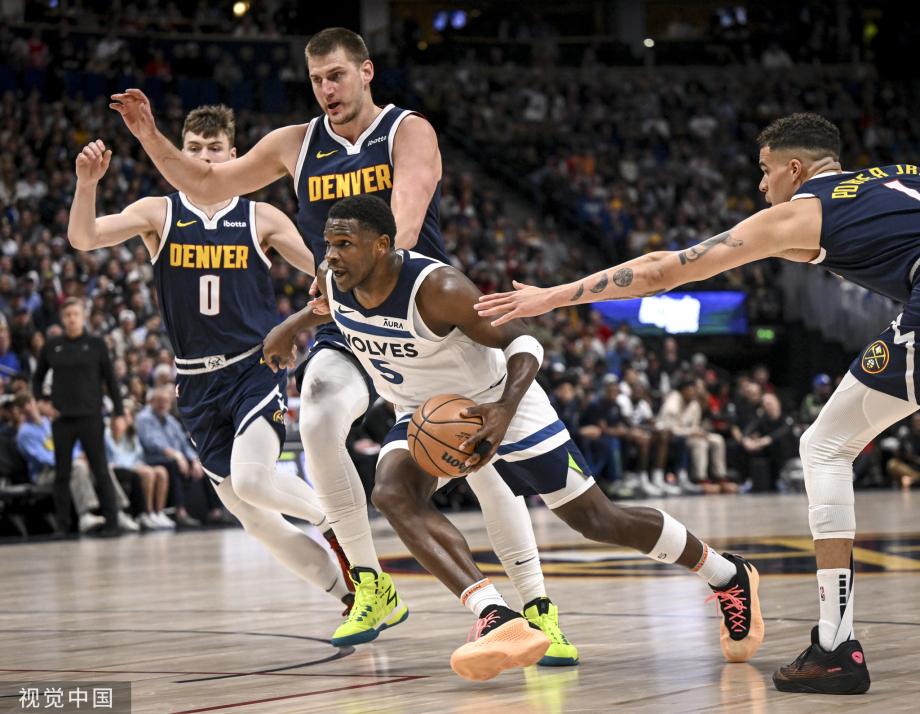 约基奇41+11+7爱德华兹25分 森林狼不敌掘金