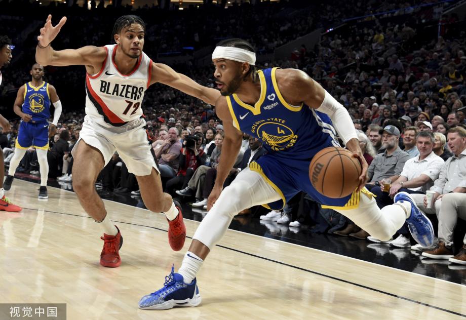 库里22+7+8克莱追梦轮休 勇士力擒开拓者