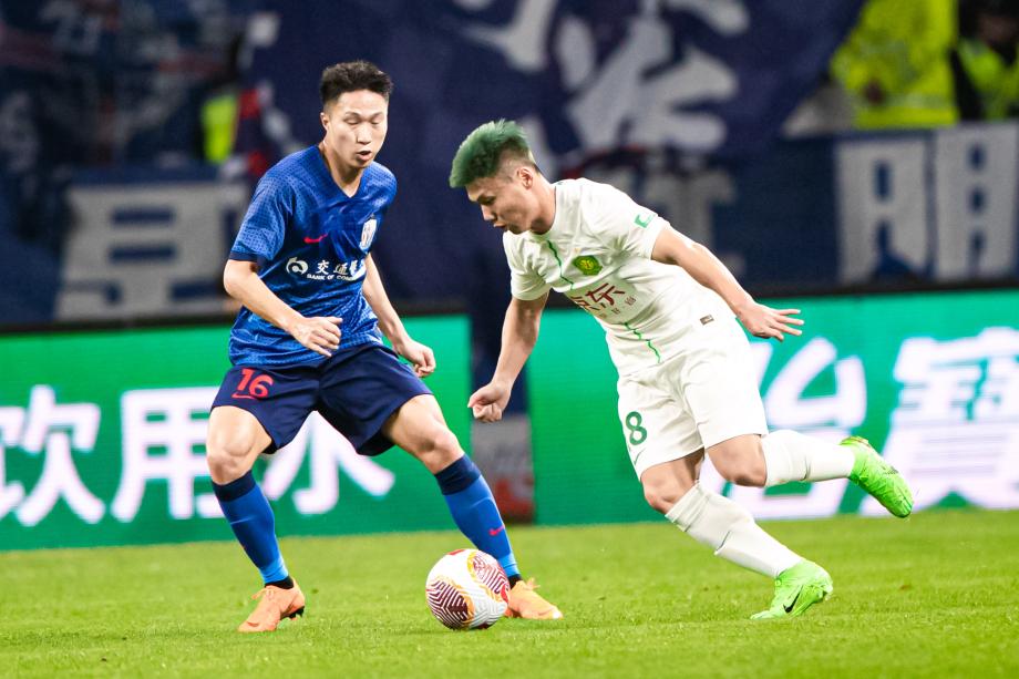 张玉宁破门路易斯扳平 上海申花1-1北京国安