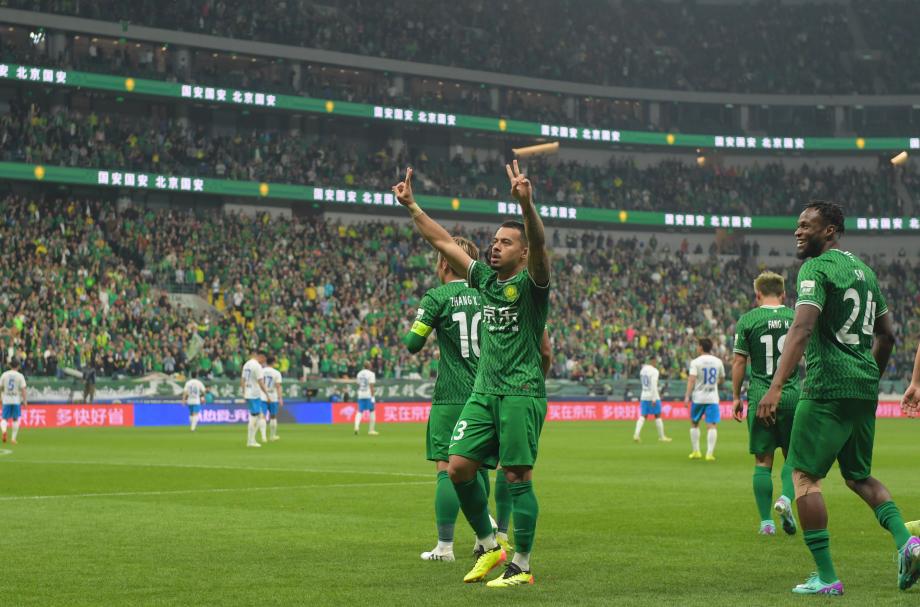 恩加德乌破门李可凌空斩 国安4-1战胜西海岸