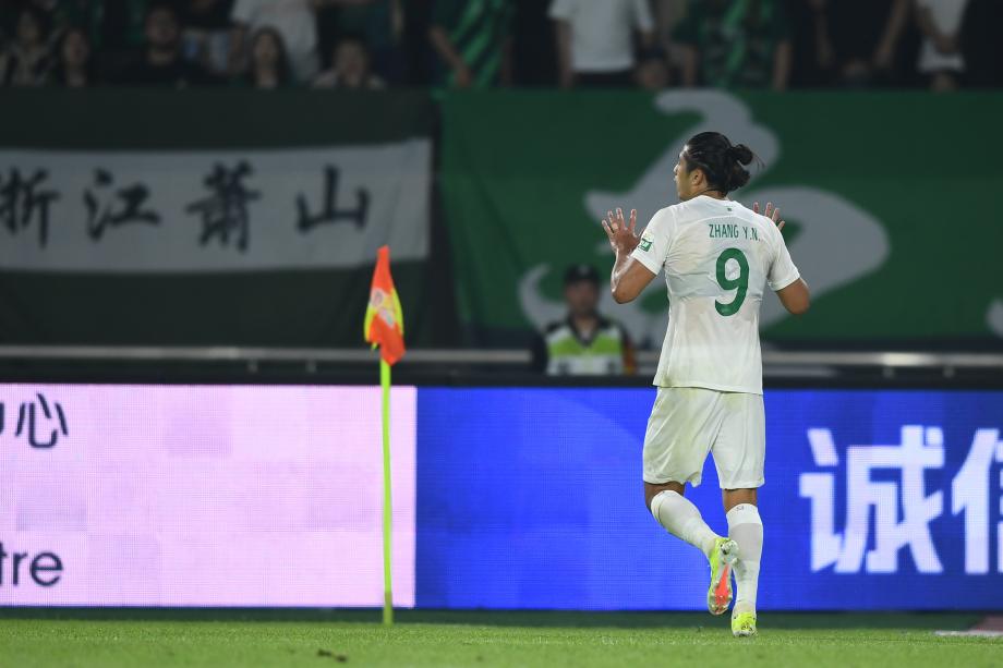 张玉宁破门曹永竞进球 国安客场战胜浙江队