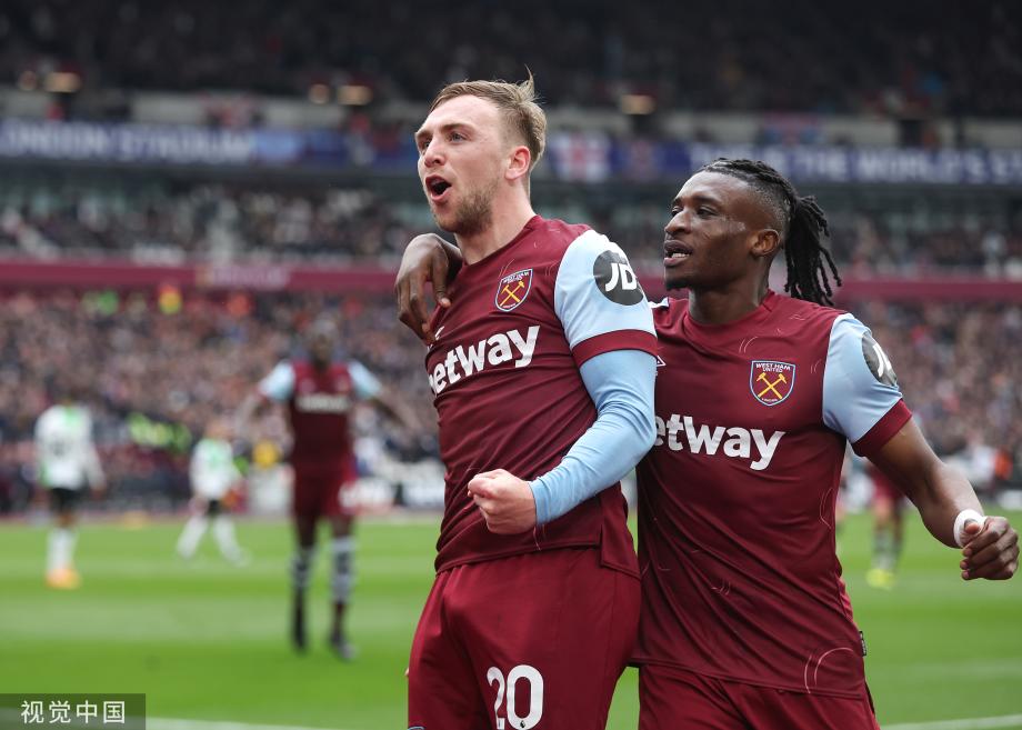 罗伯逊破门 利物浦2-2西汉姆联近5轮仅1胜