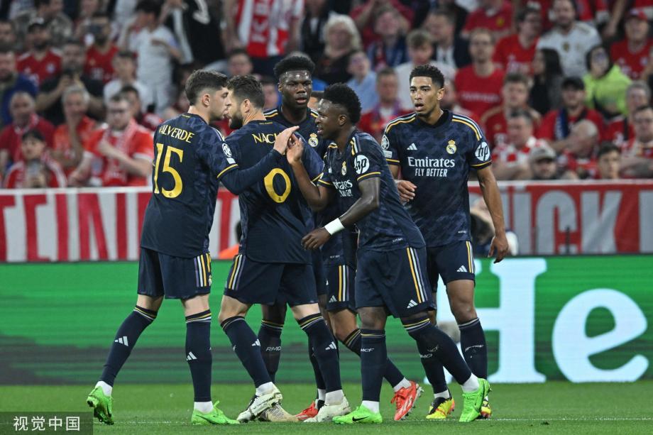 欧冠-凯恩点射维尼修斯双响 拜仁2-2战平皇马