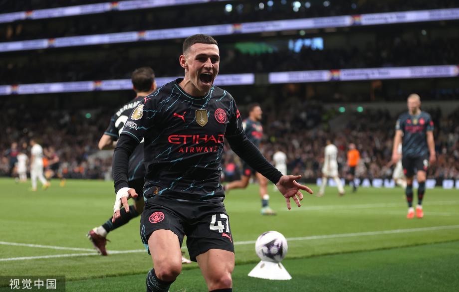 哈兰德双响 曼城2-0战胜热刺领先阿森纳2分