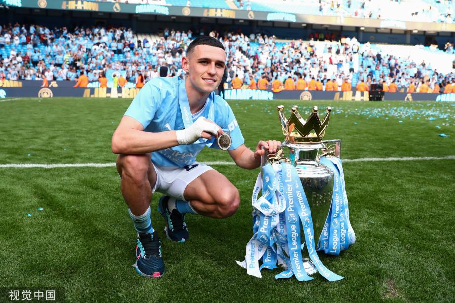 英超-福登双响罗德里破门 曼城3-1西汉姆夺4连冠