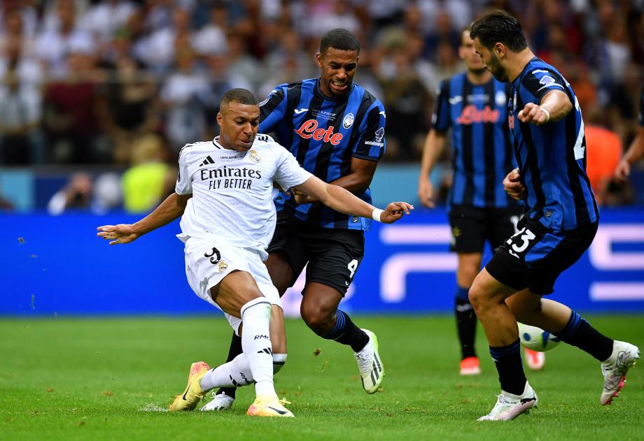 姆巴佩首秀破门!皇马2-0战胜亚特兰大夺欧超杯