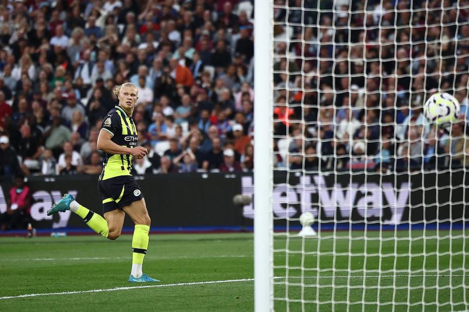 哈兰德连场戴帽 曼城客场3-1战胜西汉姆联