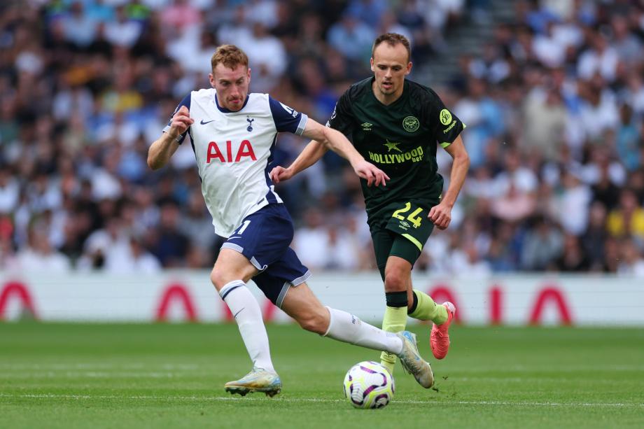 孙兴慜2传索兰克处子球 热刺3-1布伦特福德