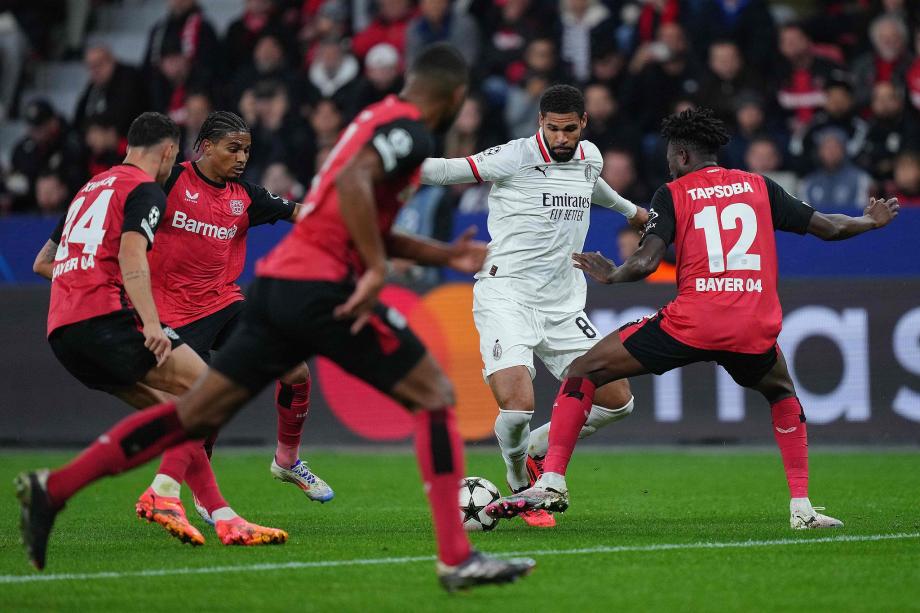 欧冠-博尼法斯建功 勒沃库森1-0AC米兰