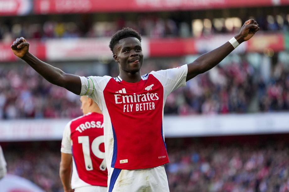 萨卡1射2传 阿森纳3-1逆转南安普敦7轮不败