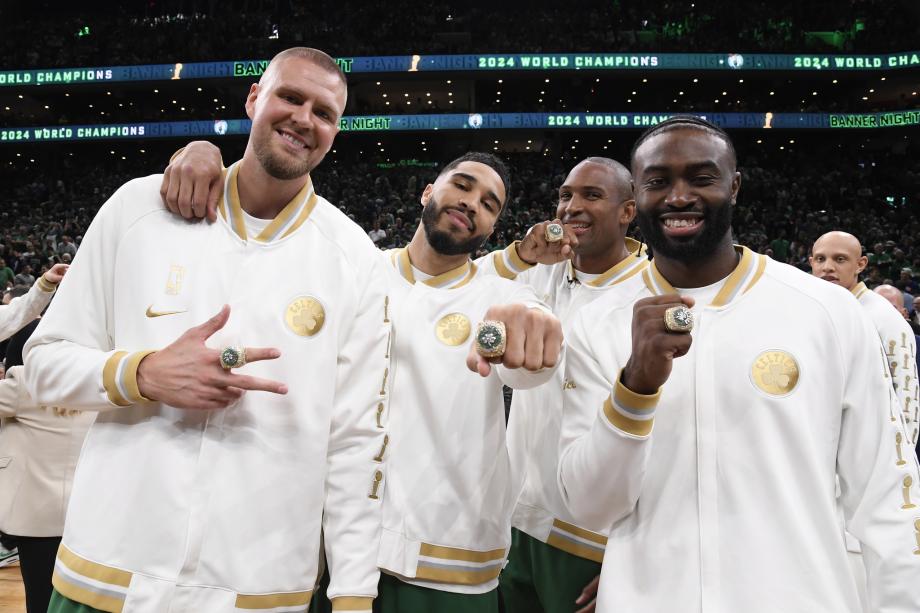 荣誉时刻！凯尔特人升起球队第18面总冠军旗帜