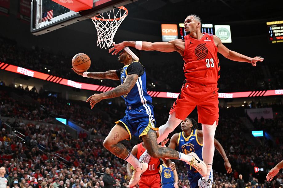 库里17+10希尔德22分 勇士客场大胜开拓者