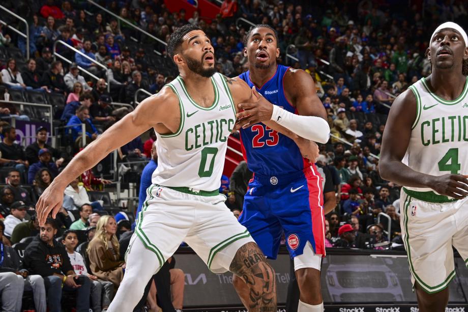 塔图姆37分布朗24+10 绿军险胜活塞开季三连胜