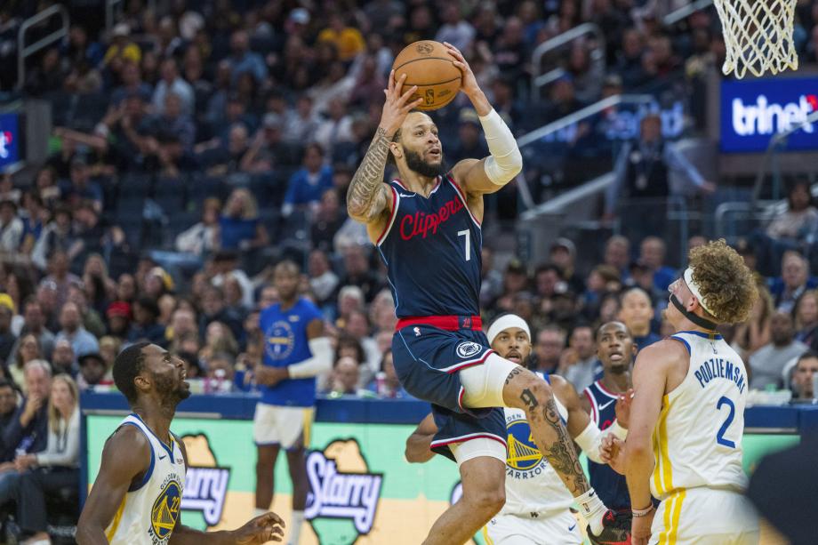 哈登23+11+7库里伤退 勇士负快船吞赛季首败