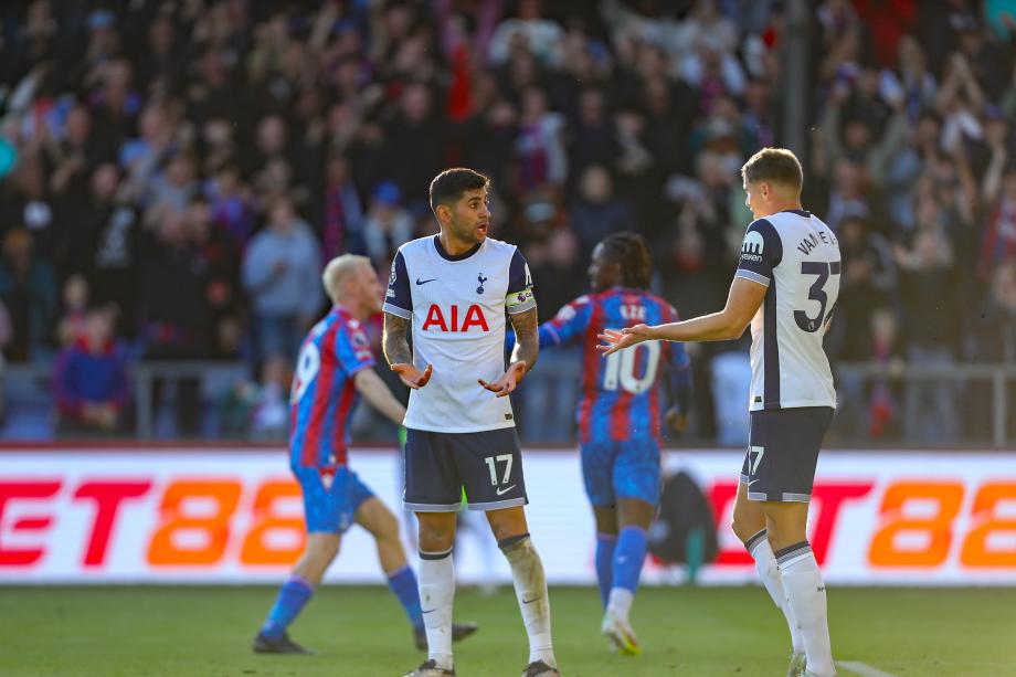 英超-范德文后场失误马特塔制胜 热刺0-1水晶宫