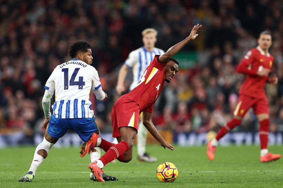 英超-加克波萨拉赫2连击 利物浦2-1布赖顿2分领跑