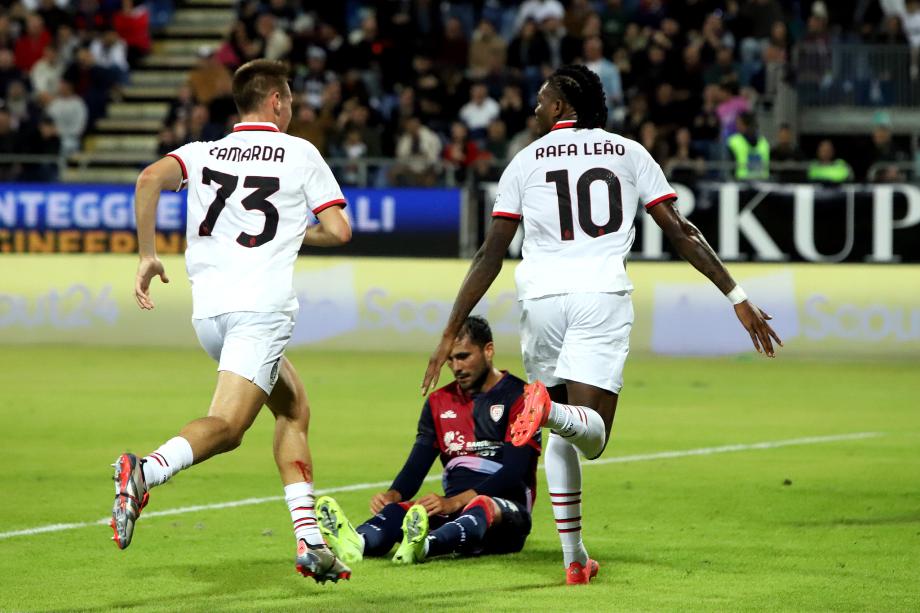 莱奥梅开二度无果 米兰3-3遭卡利亚里绝平