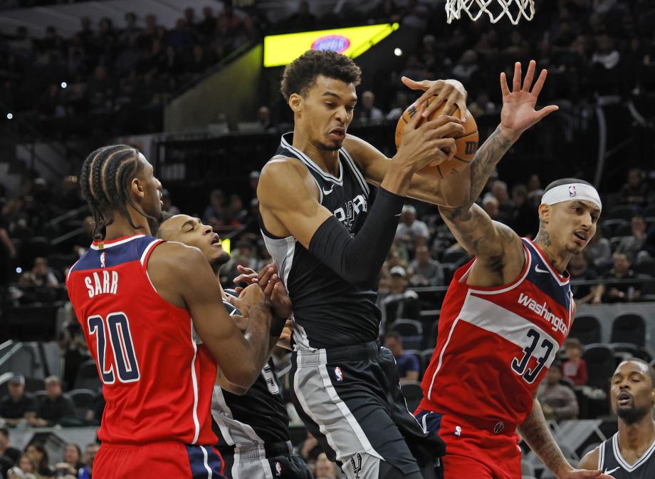 NBA-文班亚马爆砍50分普尔42分 马刺送奇才6连败