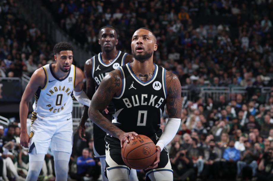 字母哥37+10+11利拉德24+12 雄鹿力克步行者