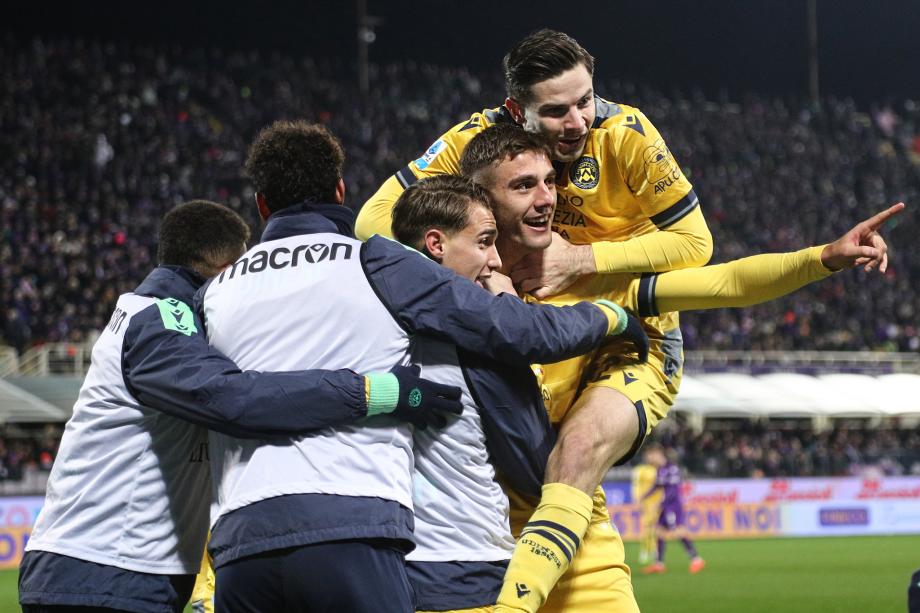 卢卡、托万建功基恩破门 乌迪内斯2-1佛罗伦萨