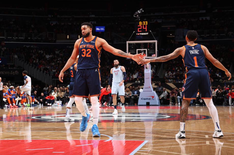 唐斯32+13哈特三双 尼克斯轻取奇才8连胜