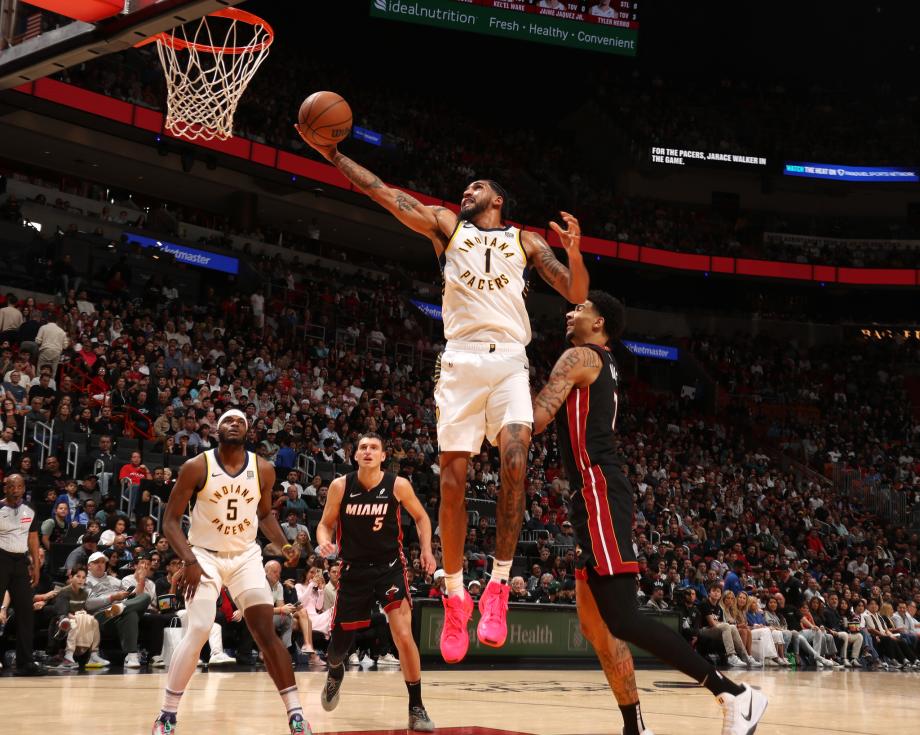 哈里伯顿33+15阿德巴约空砍20分 热火负步行者