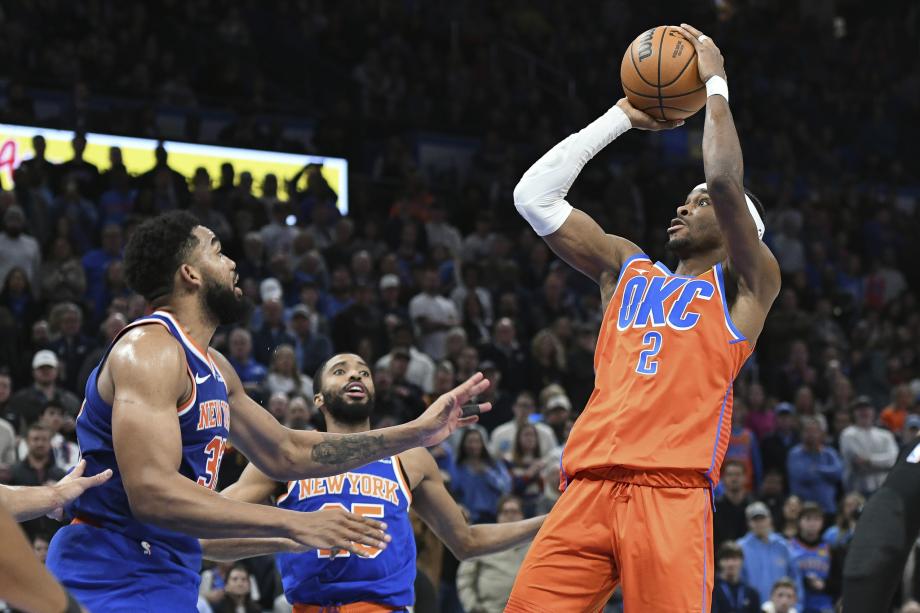 亚历山大33+7唐斯17+22 雷霆逆转尼克斯14连胜