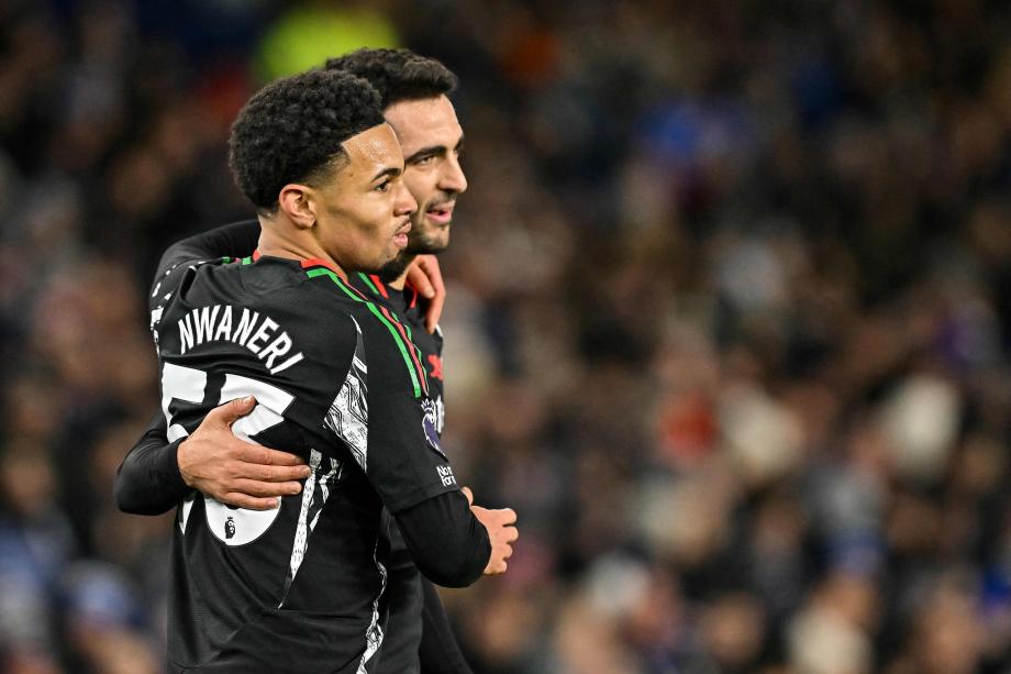 恩瓦内里建功萨利巴送点 阿森纳1-1布赖顿