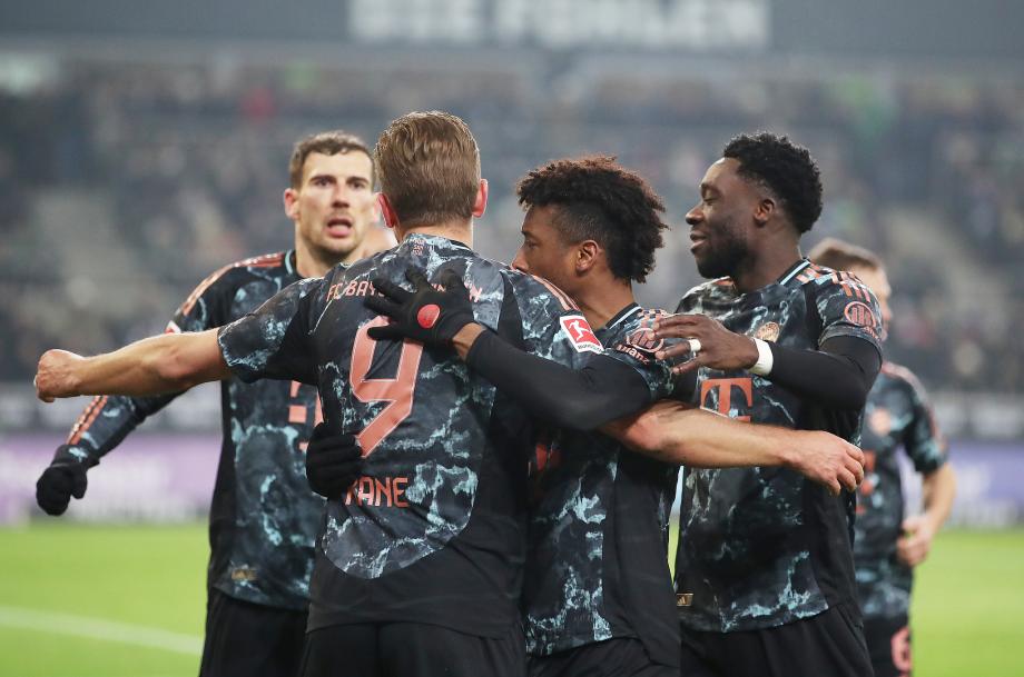 凯恩点射萨内失空门 拜仁1-0门兴4分优势领跑