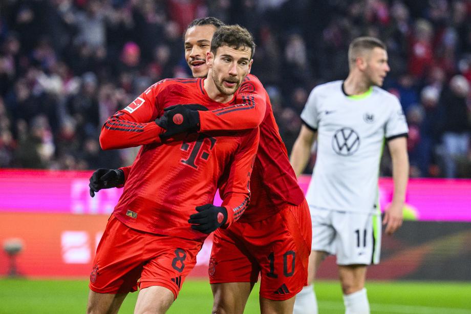 格雷茨卡双响奥利塞传射 拜仁3-2沃尔夫斯堡