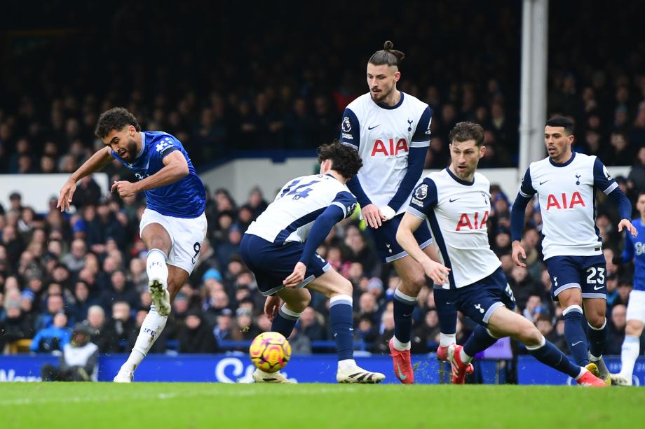 英超-热刺2-3埃弗顿位居联赛倒数第6