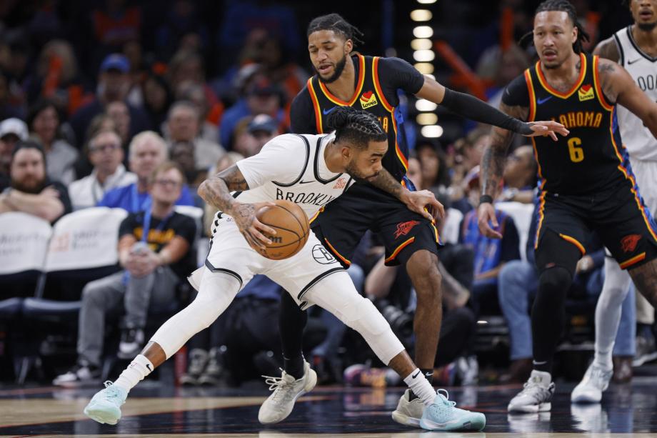 亚历山大27+10约翰逊15分 雷霆大胜篮网