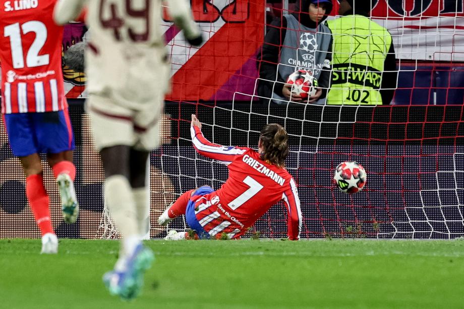 欧冠-格列兹曼双响 马竞4-1萨尔茨堡红牛进16强