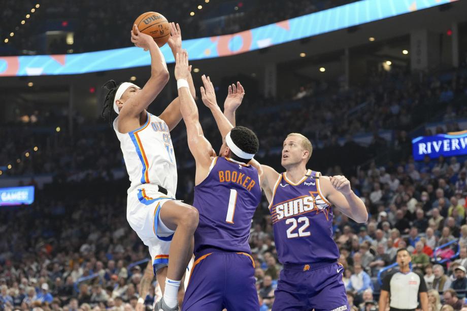 亚历山大50+8比尔25分 杜兰特缺阵雷霆胜太阳