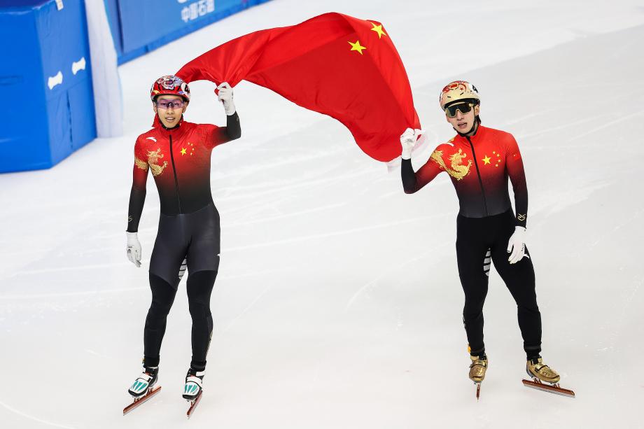 [图]亚冬会短道速滑500米决赛林孝埈夺冠 孙龙第四