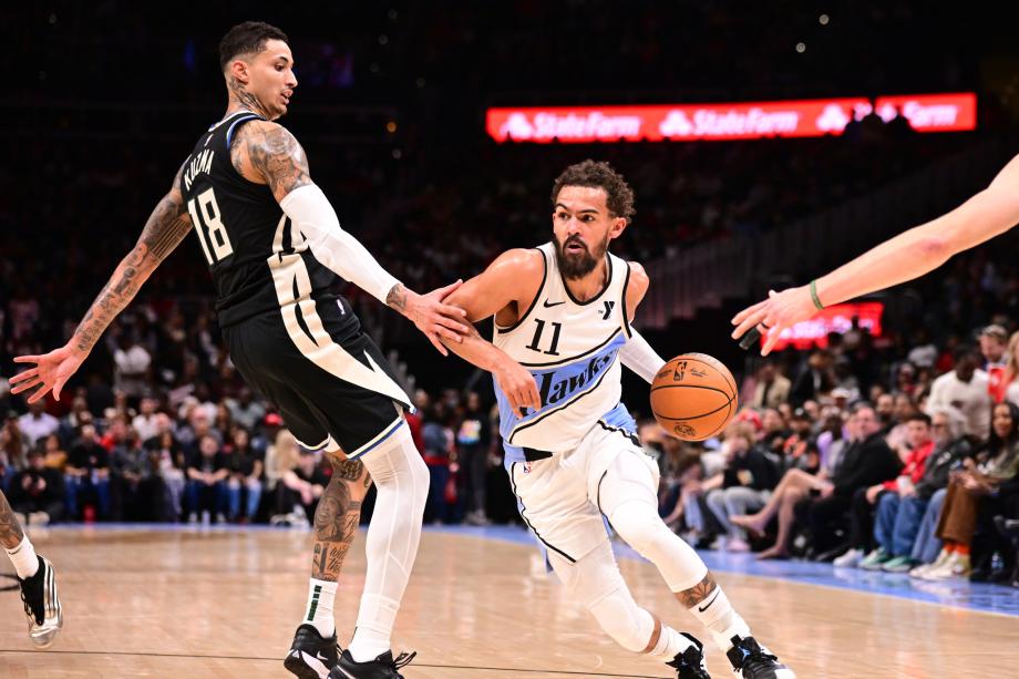 老鹰115-110逆转雄鹿 特雷-杨24+7丹尼尔斯15+6+10