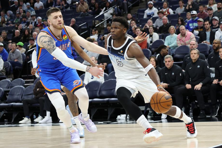 爱德华兹23分 残阵森林狼终结雷霆7连胜