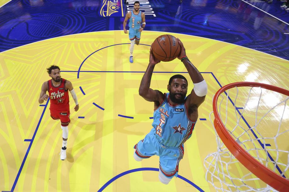 NBA全明星正赛:库里MVP 奥尼尔队夺冠