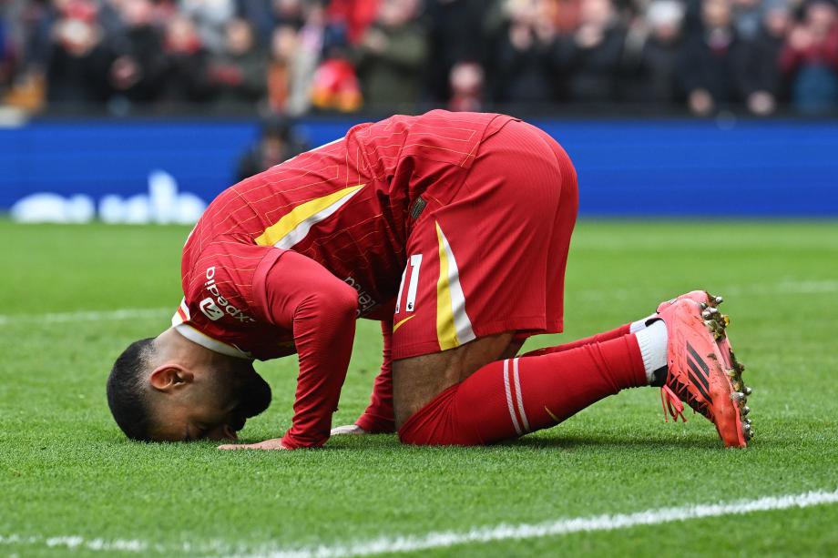 英超-迪亚斯破门萨拉赫建功 利物浦2-1狼队