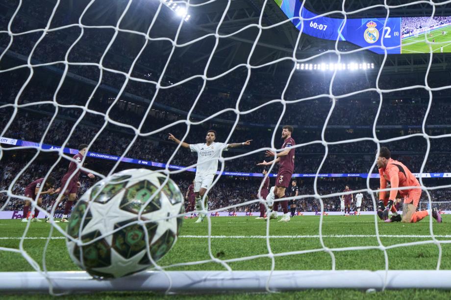 欧冠-姆巴佩戴帽 皇马3-1曼城总比分6-3晋级16强