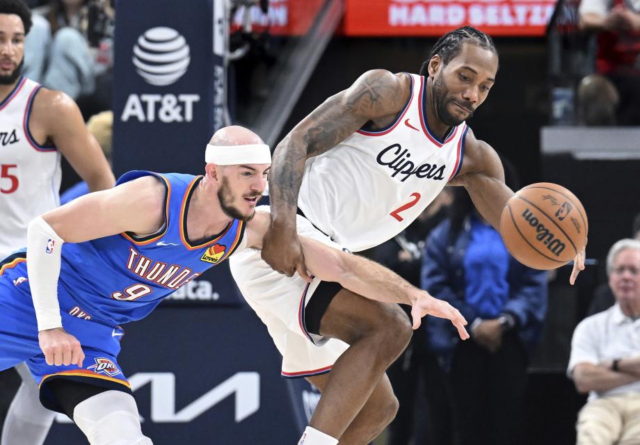 亚历山大26分 雷霆客场2分险胜快船完成赛季四杀