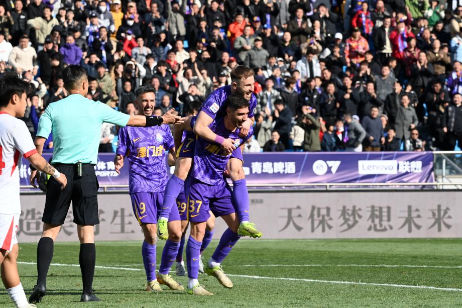 罗斯破门对手两人被罚下 津门虎主场胜海牛