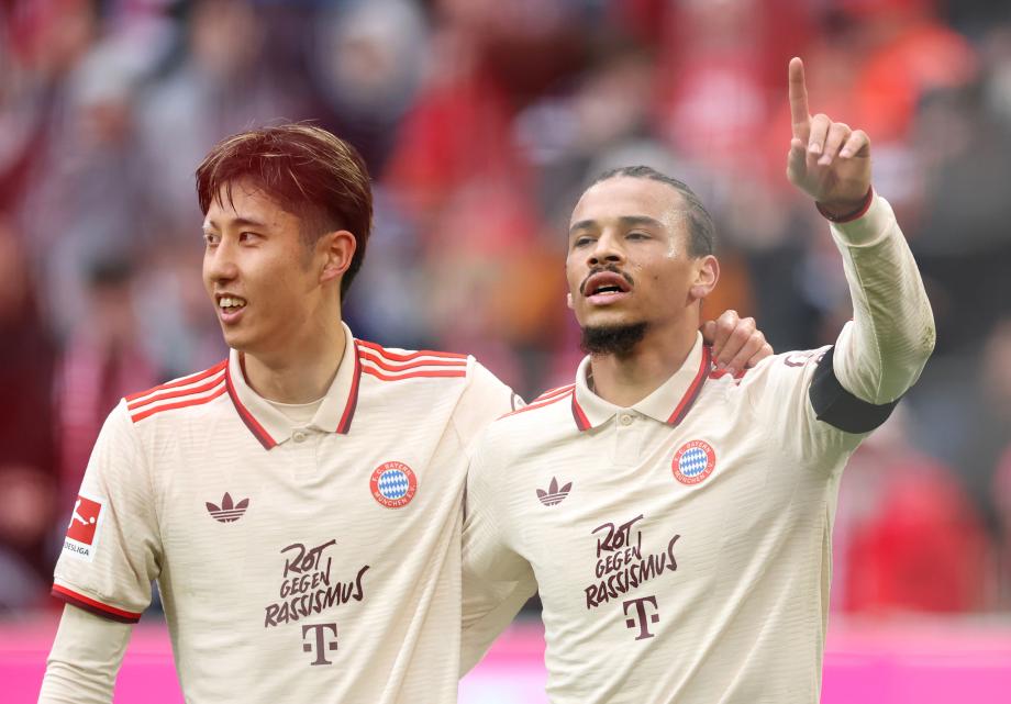 德甲-萨内梅开二度凯恩传射 拜仁主场3-2圣保利