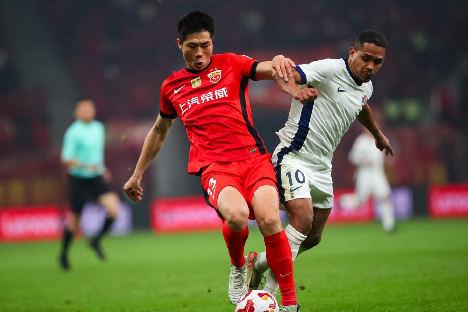 中超-李圣龙替补建功王燊超乌龙球 海港2-1梅州客家